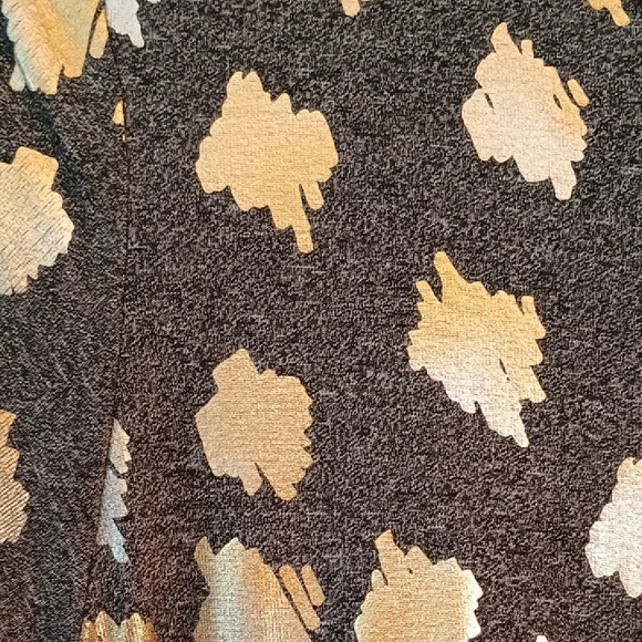 LuLaRoe Black and Cream A-Line High Low Dress - Picture 4 of 5